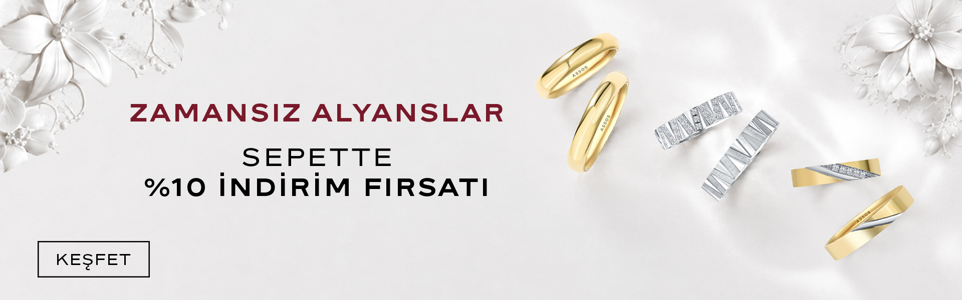 Alyanslarda Sepette %10 İndirim Kampanyası