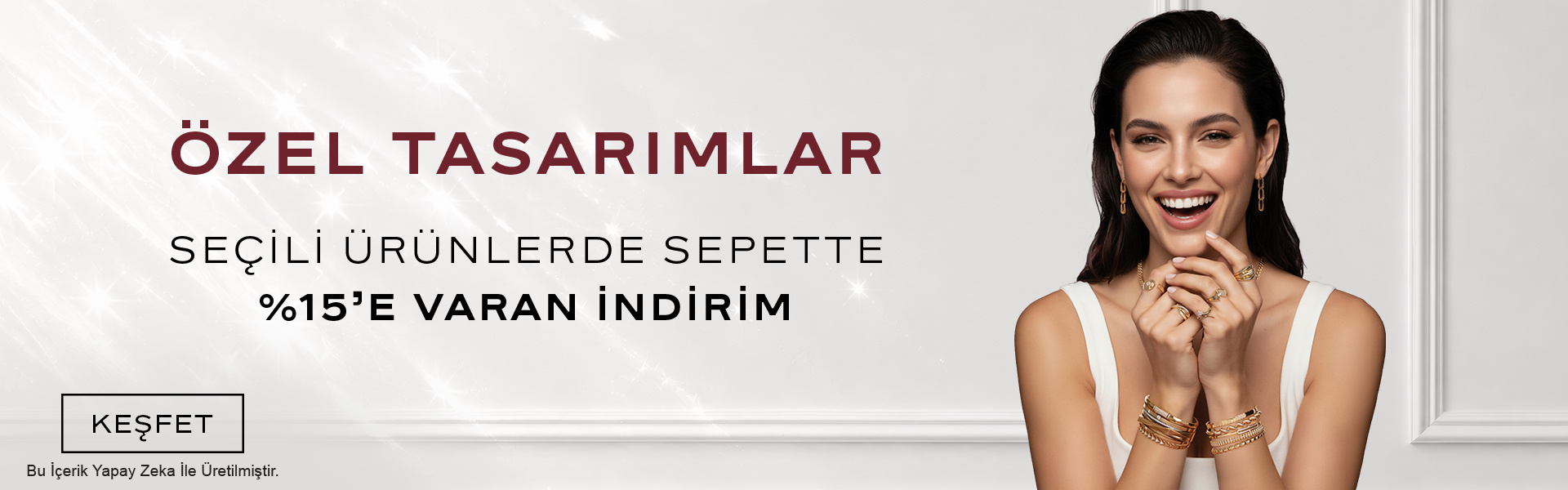 Seçili Ürünlerde Sepette %15’e Varan İndirim