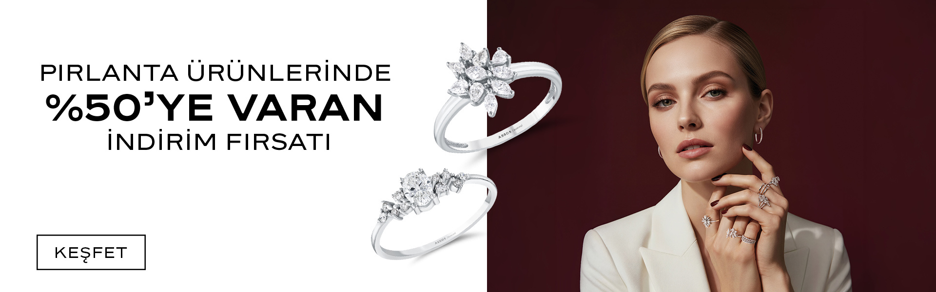 Pırlanta Ürünlerde İndirim Fırsatı