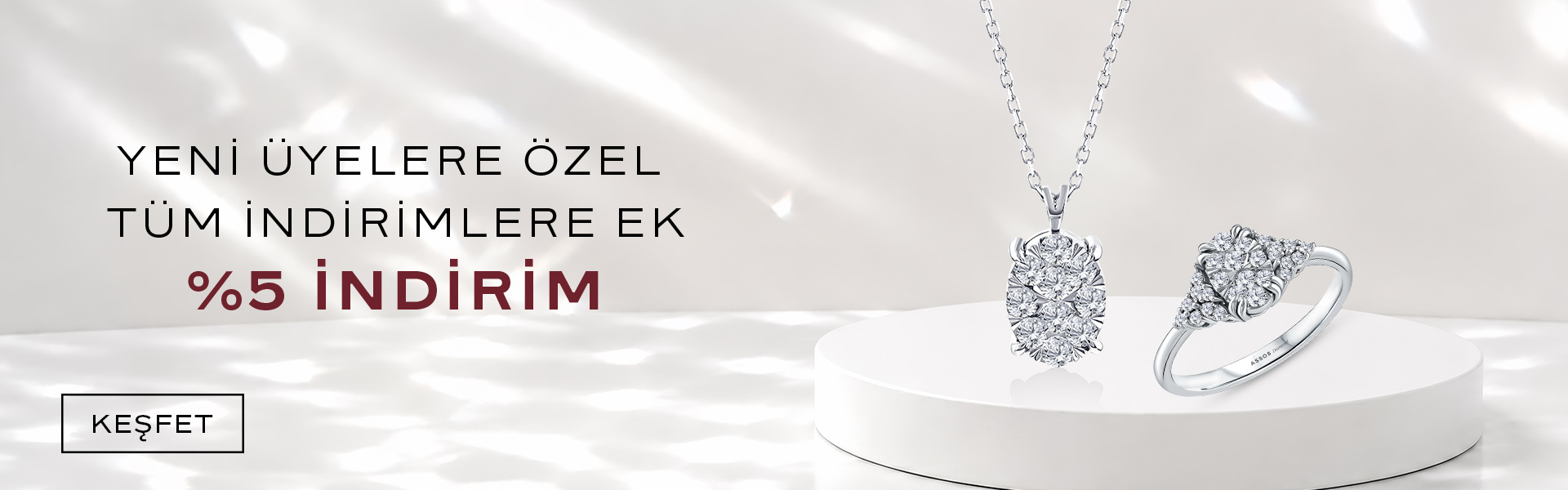 Yeni Üyelere Özel Tüm İndirimlere Ek 5 İndirim Kampanyası
