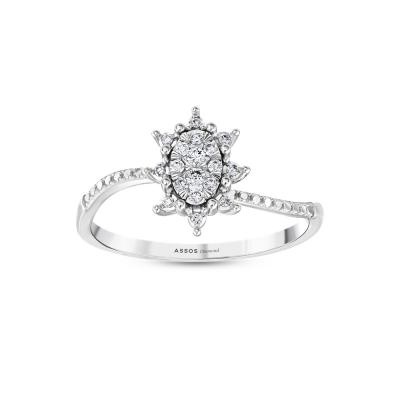 Pırlanta Lotus Yüzük