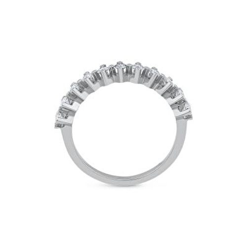 Pırlanta Yarım Tur Yüzük